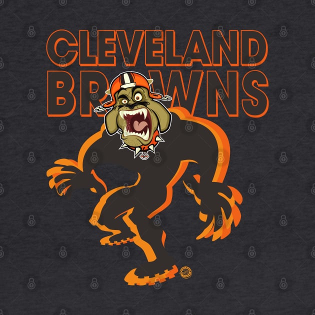 Cleveland Browns BullDawg Whoosh Growler by Goin Ape Studios